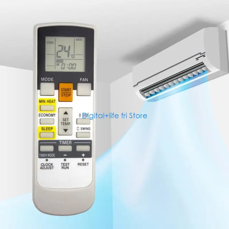 E06D AR-RAH1U Air Conditioner Remote Control For AR-RAH1E AR-RAH2E Full Functionality Replacement Air Conditioner Accessories