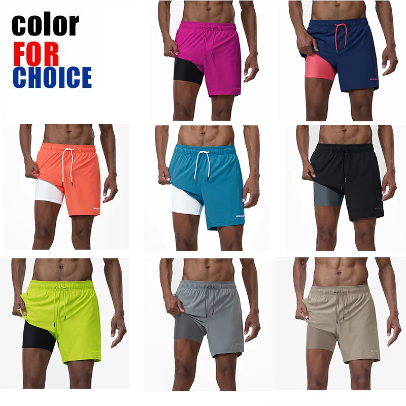 The Latest Swimming Shorts Man Breathable Lining 2 in1 Shorts Adjustable Waist Pockets Beach Bañador Hombre Swimsuit Women Pants