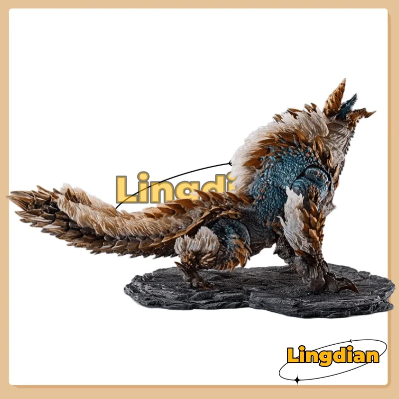 In Stock Original Bandai S.H.MonsterArts Monster Hunter World Iceborne Comic MHP Kinoga Zinogre Shm Action Doll Model Children