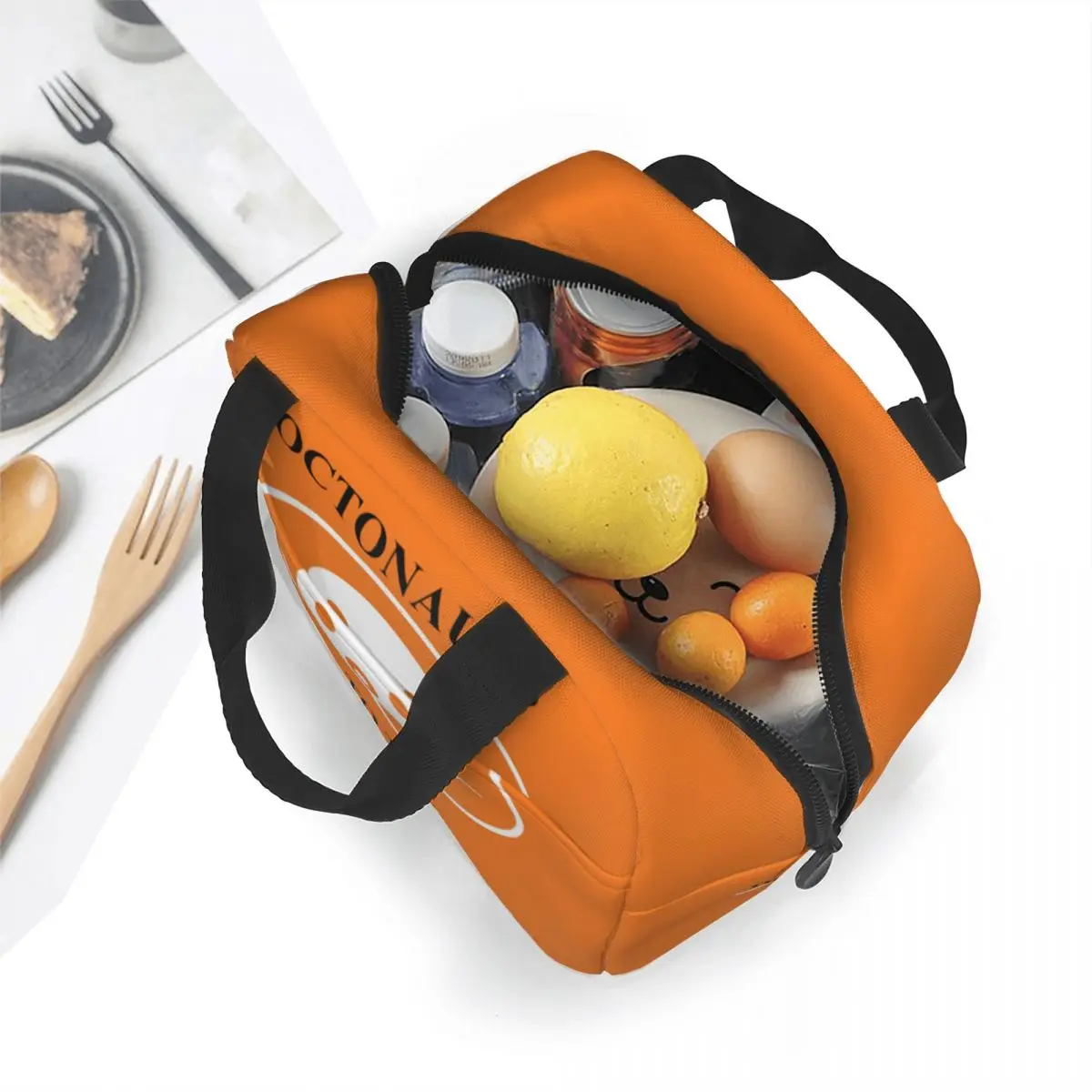 The Octonauts To The Launch Bay Insulated Lunch Bags Cartoon Anime Meal Container Cooler Bag Tote Lunch Box School Food Handbags