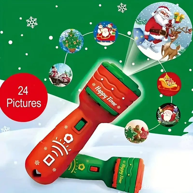クリスマス子供用プロジェクター雰囲気を作成するための小さな懐中電灯の装飾。 クリスマスギフトとしてのおもちゃの24パターン