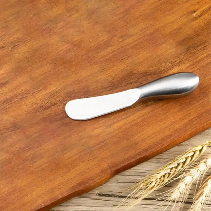 Butter Knife Stainless Steel Butter Knife With Hole Cheese Dessert Jam Cream Cutter Tableware Kitchen Tools Knives Butter Spread