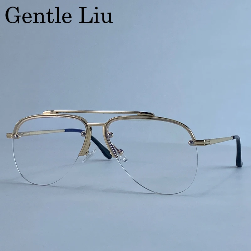 Steampunk Oval Pilot Sonnenbrille Männer 2025, Luxus Marke Vintage Doppel Strahl Sonnenbrille Für Männliche Trendy Punk Metall Rahmen Brillen – Detail 2