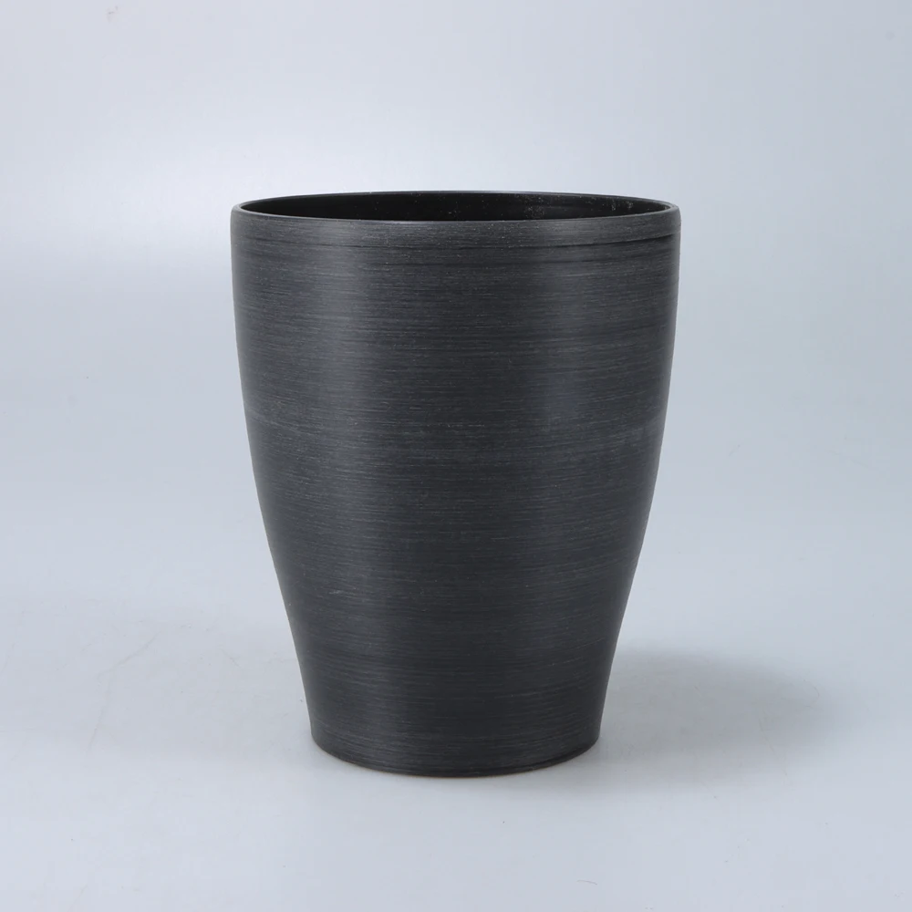 Low Price Vintage Flower Vase Plastic Plant Pot Small Round Rustic Decor for Desktop Home Office