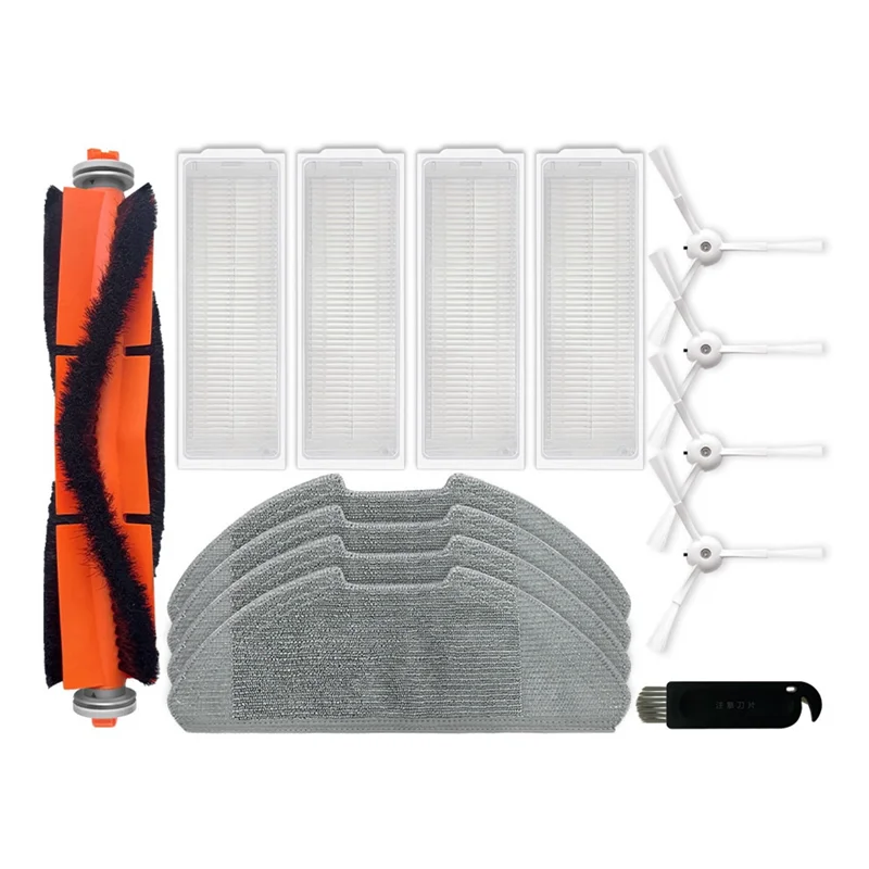 

B06B-Сменные запасные части, основная боковая щетка, фильтр Hepa, тканевые аксессуары для швабры, запасные аксессуары для робота-пылесоса Xiaomi-M