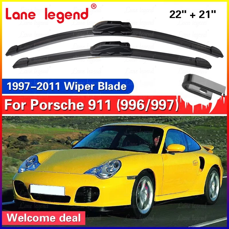 

Для Porsche 911 991 996 997 1997 ~ 2011 2004 2005 2006 2009 передние дворники автомобильные щетки стеклоочистителя автомобильные аксессуары U H крючки