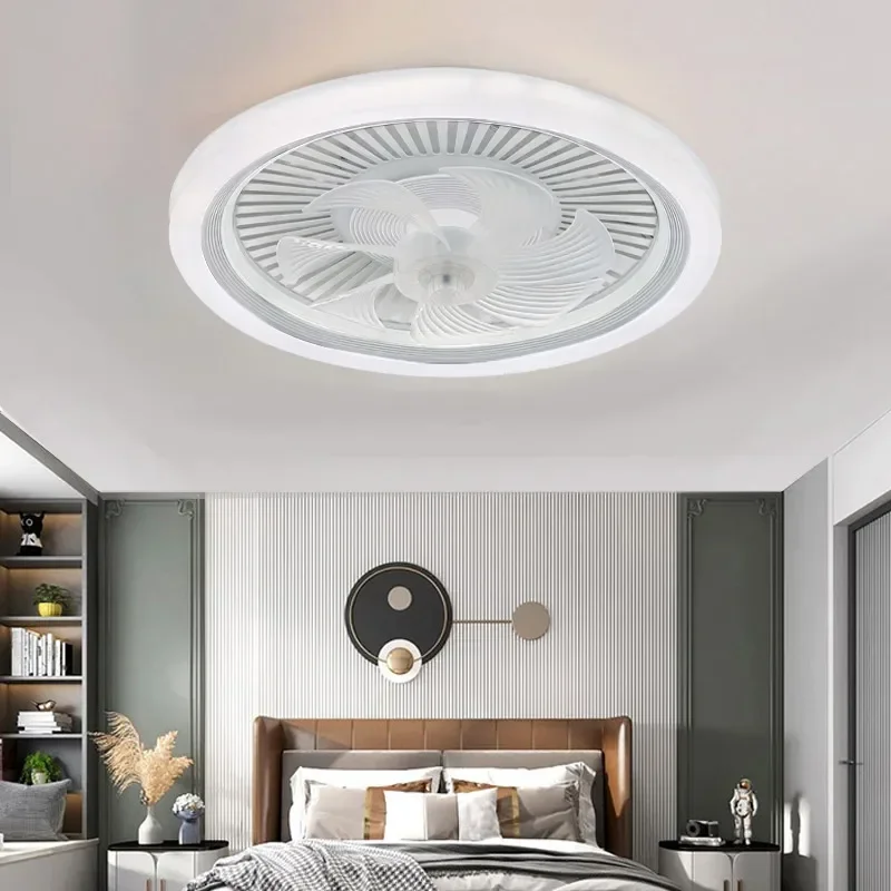 Nordic Style Ceiling Fans Luz, Escurecimento remoto, LED, Vintage, Sala de estar, Sala de jantar, Quarto