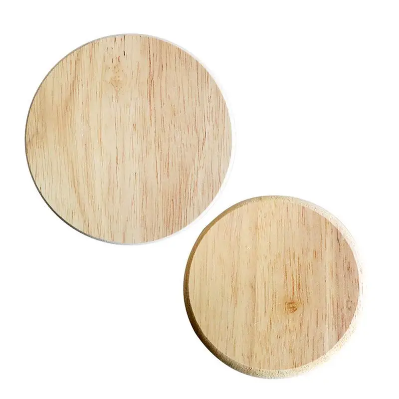 Wooden Coasters Tea Coffee Cup Pad Durable Heat Resistant Round Bowl Teapot Mat Tableware Home Decoration Supplies DIY Coasters