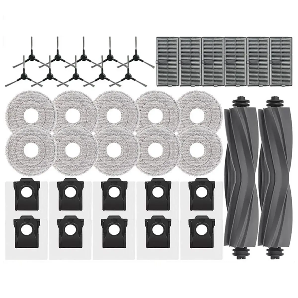 

T80C! Фильтр, насадка-щетка, салфетка для швабры, мешок для сбора мусора для E40 Ultra / E30 Ultra / Trouver E30 Ultra / L10s Pro Ultra