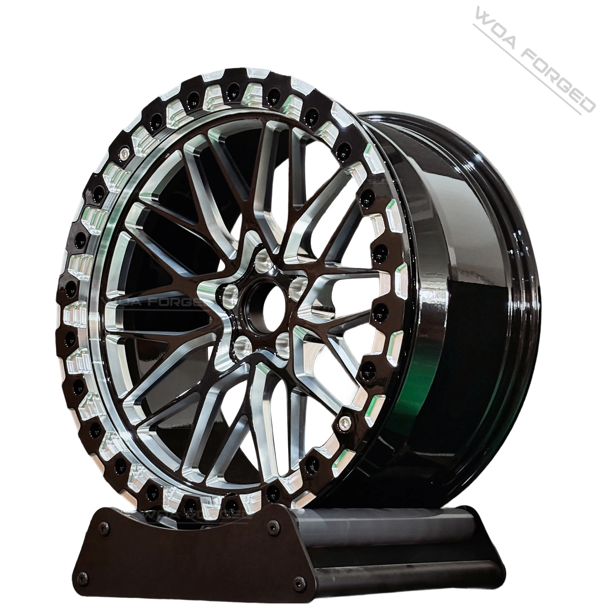 

WOA Custom 5 Holes Aluminium Alloy 5x114.3 5x120 5x112 5x108 5x100 6x139.7 Rims 17 18 19 20 24 Inch 4x4 Beadlock Forged Wheels