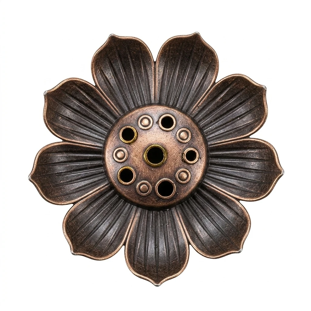 Antique Bronze Lotus Incense-Burner Three-In-One Multi-Function Incense Holder For Home Meditation And Relaxation