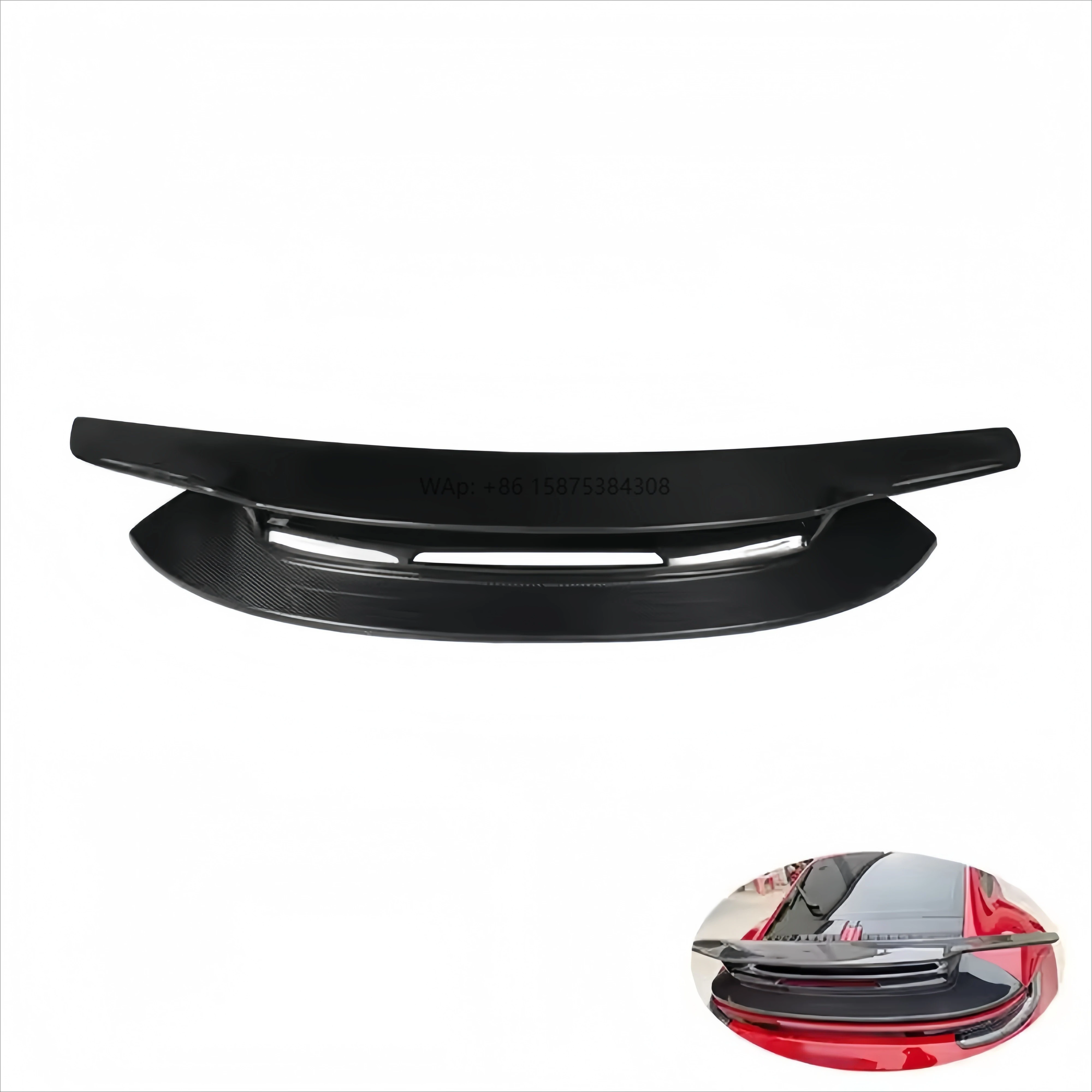 New SD Style Dry Carbon Fiber Rear Spoiler Suitable for 911 992 Upgraded Trunk Spoiler Dry Carbon Fiber