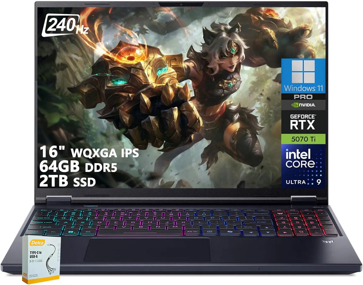 

Игровой ноутбук Acer Predator Helios Neo 16 AI | 16 дюймов WQXGA IPS 240 Гц | Intel Core Ultra 9 275HX | 64 ГБ DDR5, 2 ТБ SSD | GeForce RTX