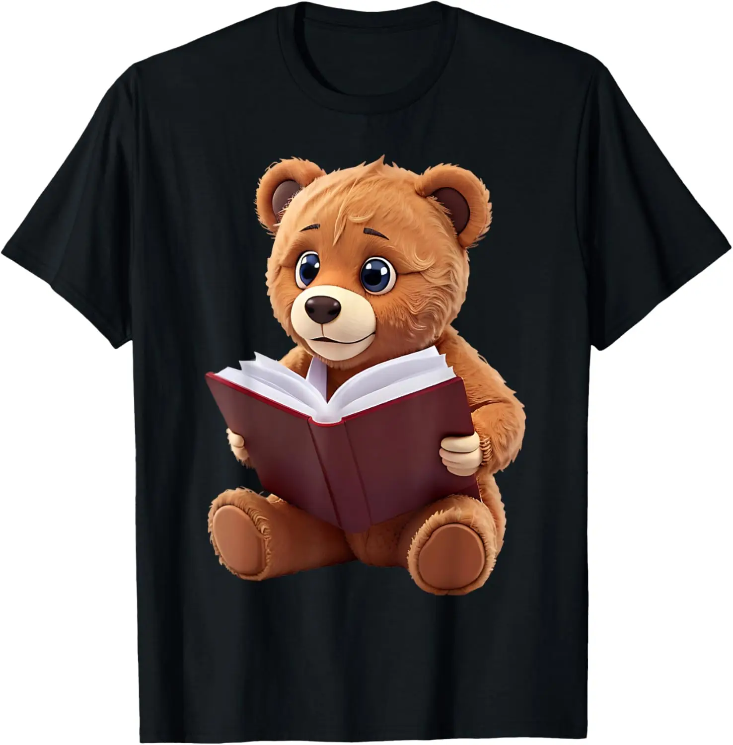 Funny Teddy Bear reading a book: Graphic for bear lovers T-Shirt