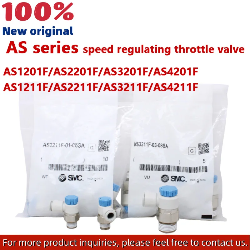 5pcsnew-smc-pneumatic-pressure-speed-control-valve-for-cylinders-as3211f-03-06sa-as3211f-03-08sa-as3211f-03-10sa-as3211f-03-12sa