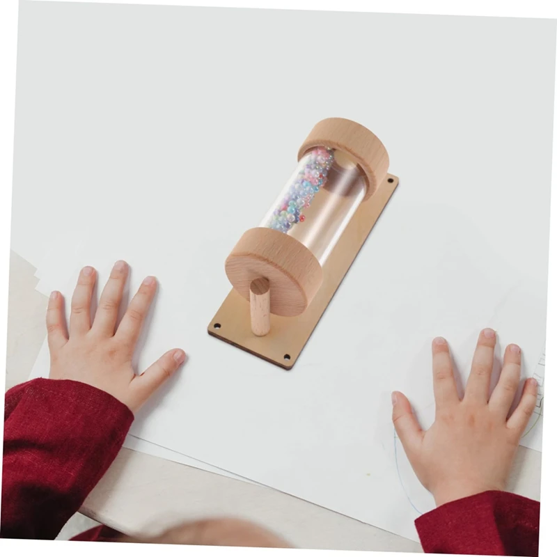 Rain Sound Busy Board Acessórios Brinquedo, Cognitive Rain Stick Instrumento, Plaything recreativo