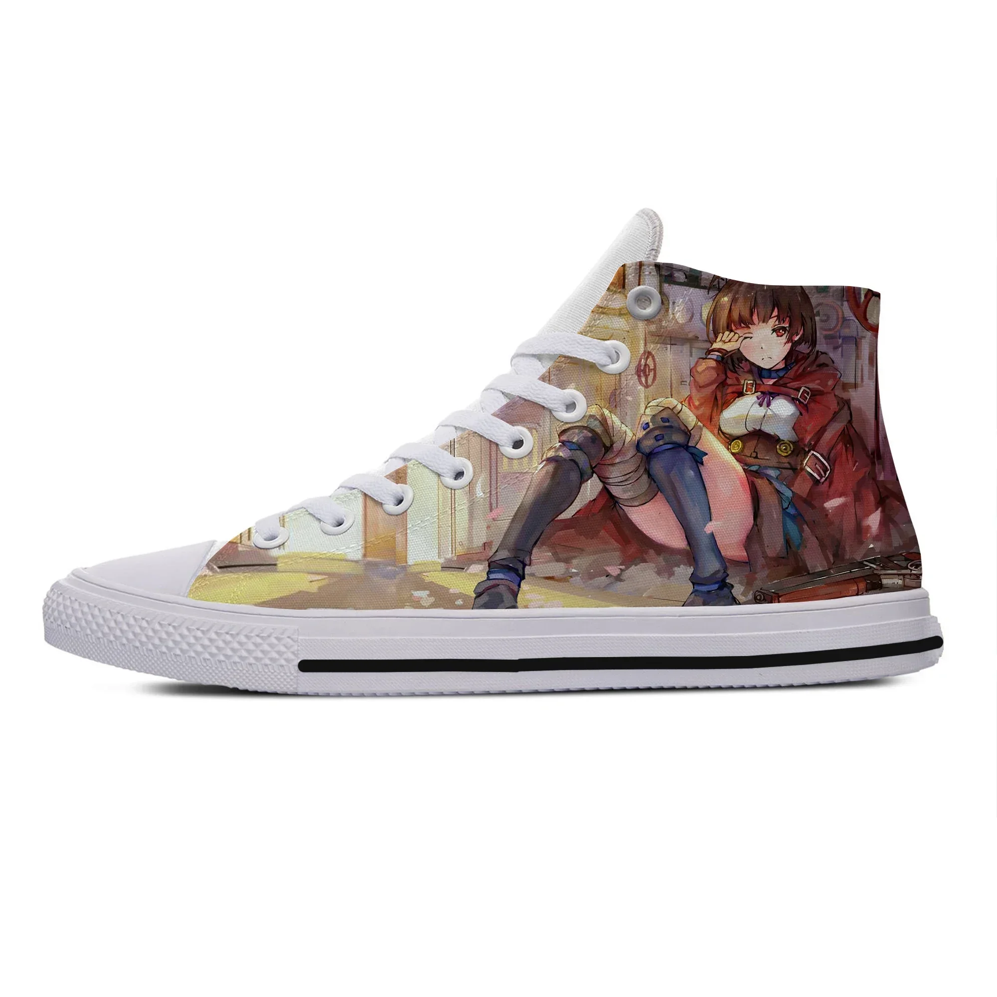 Hot Cool Fashion Funny Sneakers scarpe Casual uomo donna Anime Koutetsujou No Kabaneri The Iron Fortress High Help Board Shoes