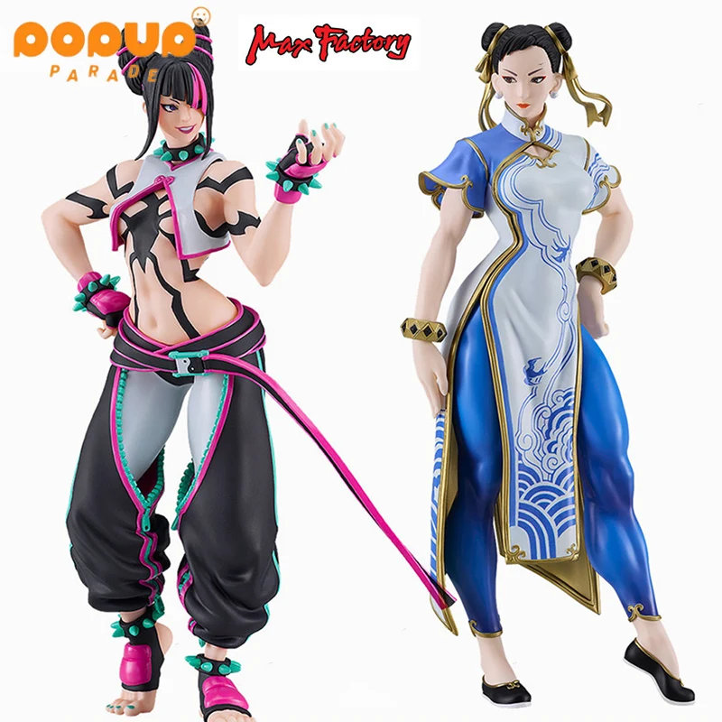 In Stock In Stock MaxFactory POP UP PARADE treet Fighter 6 Chun-Li Han Juri 17CM Anime Action Figures Model Collection Toy