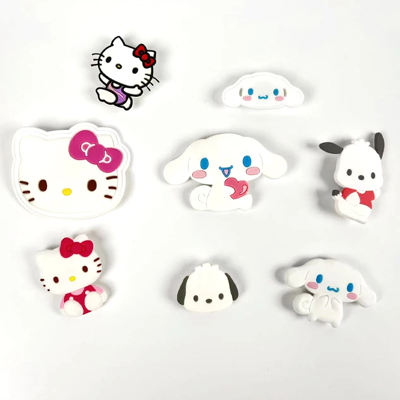 8pcs Hello Kitty Sanrio Outdoor Beach Bag Accessories Detachable DIY, Can Be Paired with the Best Gift