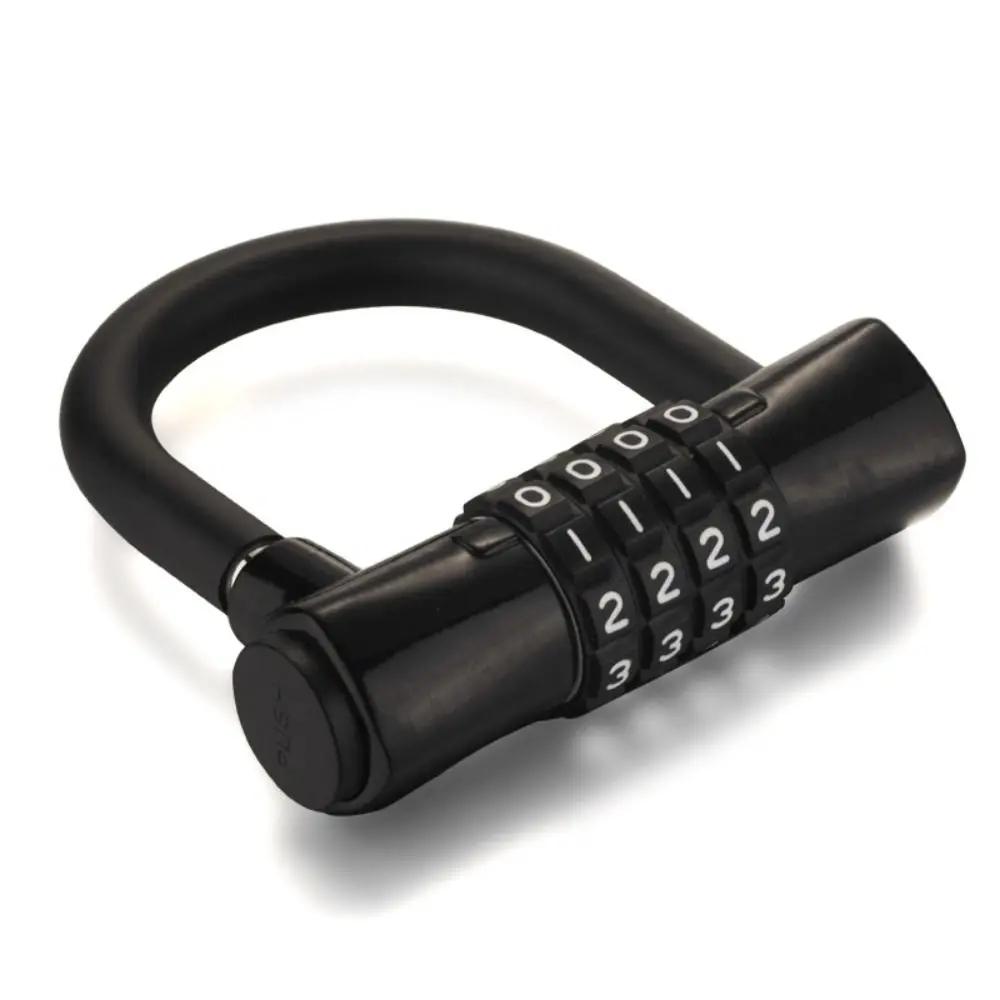 

Portable 4-digit U-shaped Password Lock Security Waterproof Password Padlock Anti Theft Rust-proof Bicycle Lock Warehouse