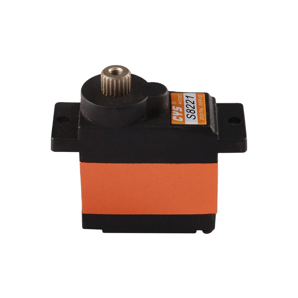 CYS S8221 عالية السرعة 1.5 كجم عزم الدوران كامل ميتال جير الألومنيوم الأوسط RC محرك معزز رقمي ل 500 RC هليكوبتر الطائرات