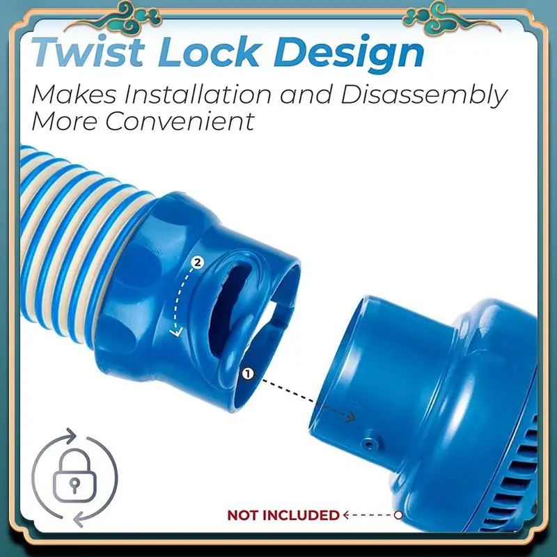 Picture 7: 2 Pack Pool Suction Adapter Leaf Catcher Hose Adaptor For Zodiac MX6 MX8 Pool Cleaner