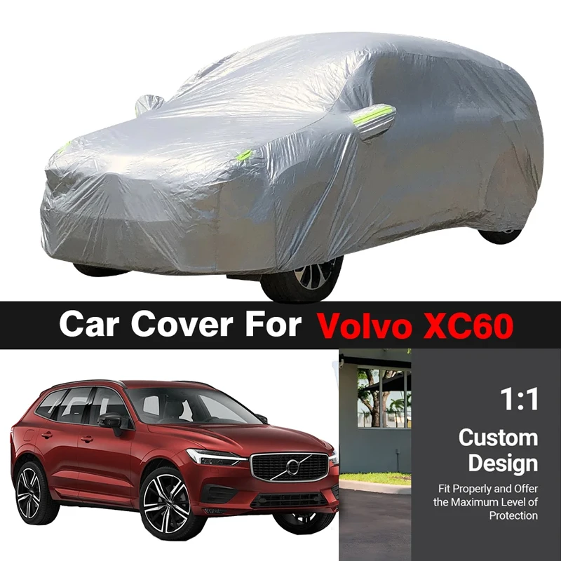 

Full Car Cover For Volvo XC60 SUV Outdoor Sun Shade Anti-UV Snow Rain Dust Protection Cover