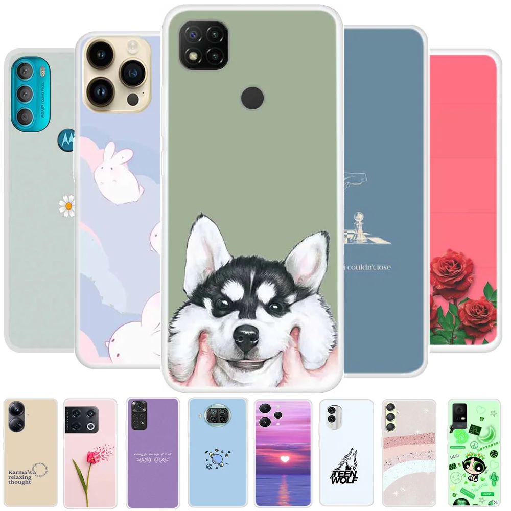 Soft TPU Cover for Xiaomi Redmi 9C 9AT 9A 9 Cases Clear Silicone Phone Fundas for Redmi Note 9 Pro 9S Case 5G Transparent Bumper