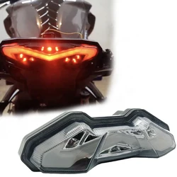 Luz trasera de motocicleta para MT09 MT10 FZ09 Tracer 2014-2016 MT 10 MT 09 2017 accesorios luz trasera de señal de giro de freno luz LED