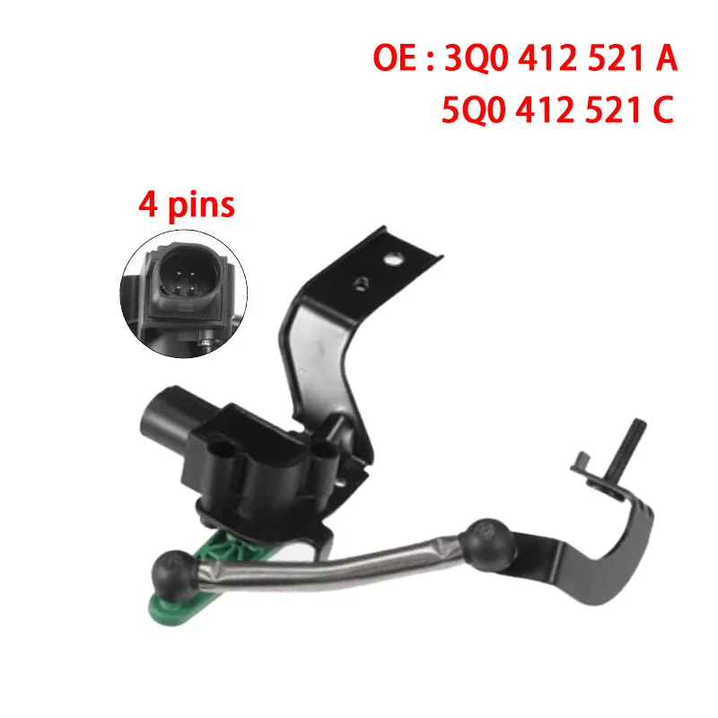 

OE Quality 3Q0412521A 5Q0412521C Front Left Headlight Level Sensor for VW DSI PASSAT 3G B8 For Skoda Karoq Superb Seat Ateca