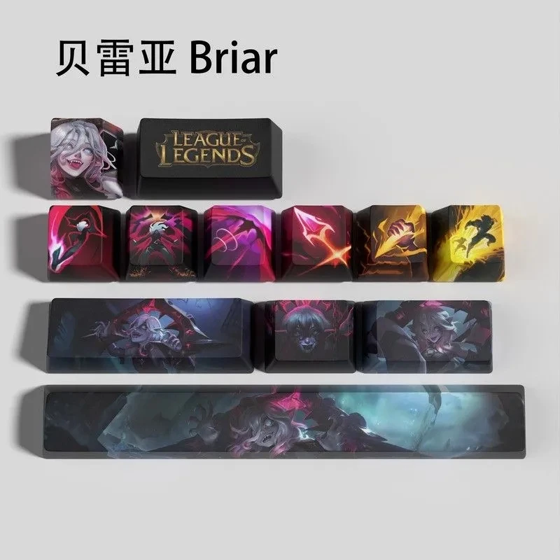 LOl Briar League of Legends the Darkin Blade Keyboard Cap Kawaii Periphery Keycap Adorkable Tabletop Decoration Holiday Gifts