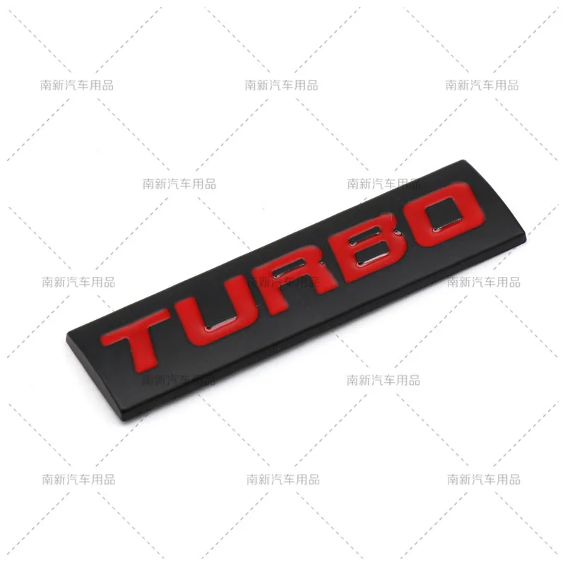 TURBO 3D Metal Letter Emblem Badge Auto Rear Trunk Side Fender Sticker Decal Universal Sport Turbo Car Styling Accessories