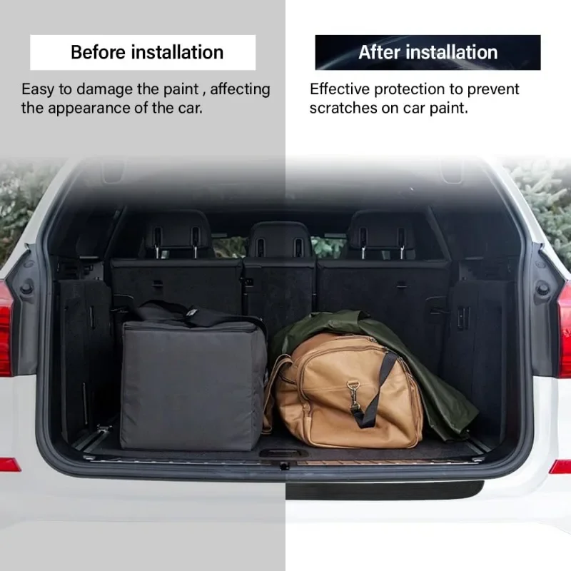 Stamm Hinten Schutz Stoßstange Schutz Anti Scratch Auto Stamm Dekorative Matte Universal Tür Sill Dekorative Abdeckung Streifen Auto Styling – Detail 6