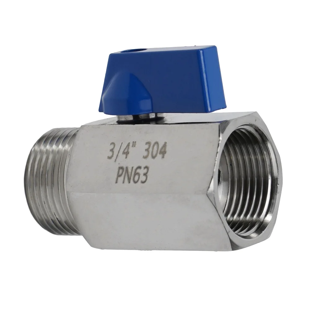 For Air Steam Hoses Small Ball Valve 3 4in For Air Gas Steam Apps Blue Fixed Structure Type Normal Pressure Rating