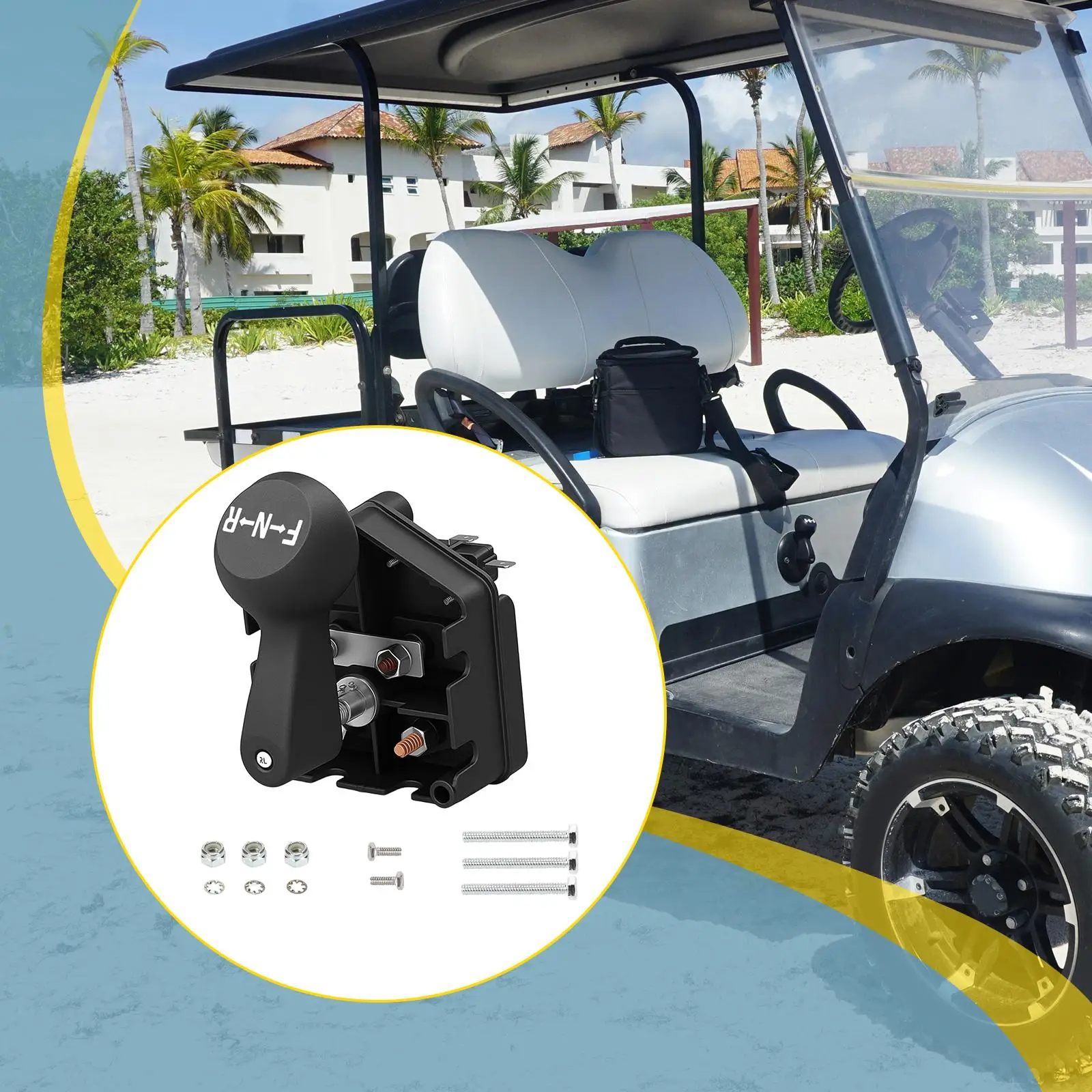 

Переключатель переднего и заднего хода для гольф-кара, легкий, для обслуживания, аксессуары для ремонта компонентов, 101753003, 36В, замена