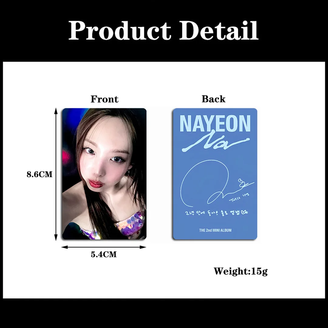 5Pcs/Set Girl Idol Group NaYeon New Album NA HD Printd Photocards High Quality Cute Personal Lomo Cards Fans Collection Gifts