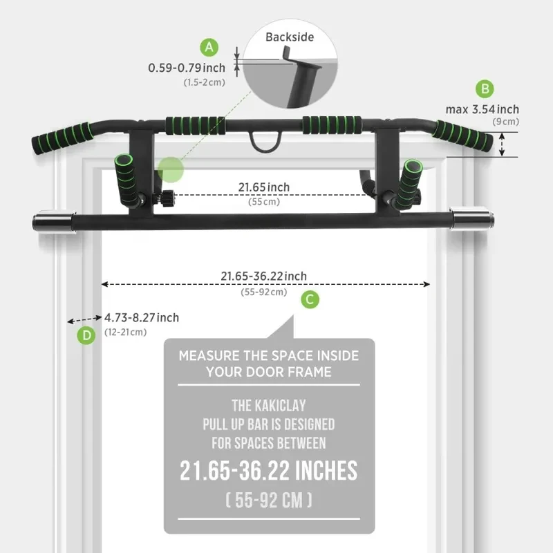 Upgr Multi-Grip Klimmzugstange mit Größeren Haken Heimfitness-Ausrüstung