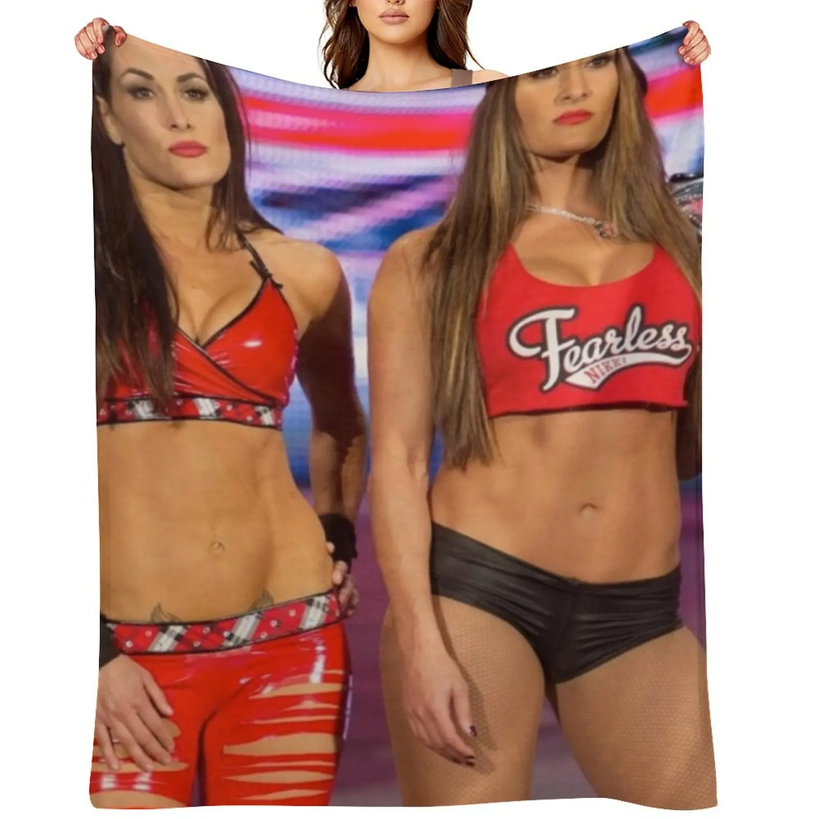

Bella Twins Throw Blanket wednesday Giant Sofa Shaggy Thins Blankets