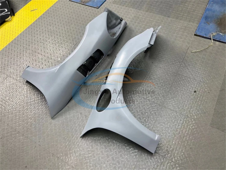 Suitable for Porsche 981 Cayman Boxster refitting semi-carbon fiber GT4RS style front fender.