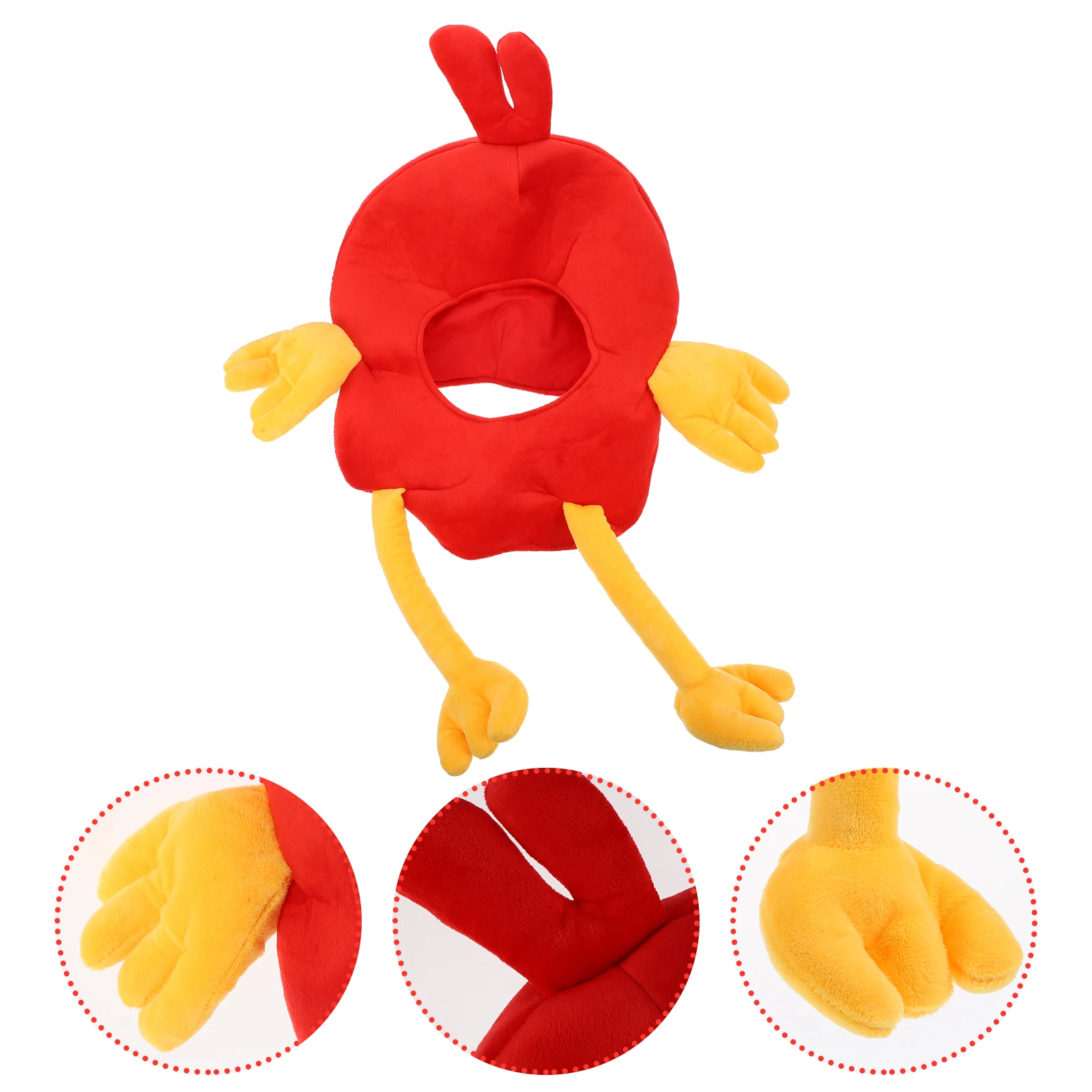 

1pc Chicken Hat Sponge Material For Kids Party Christmas Birthday Stage Performance Photo Booth Prop Selfie Tool Costume