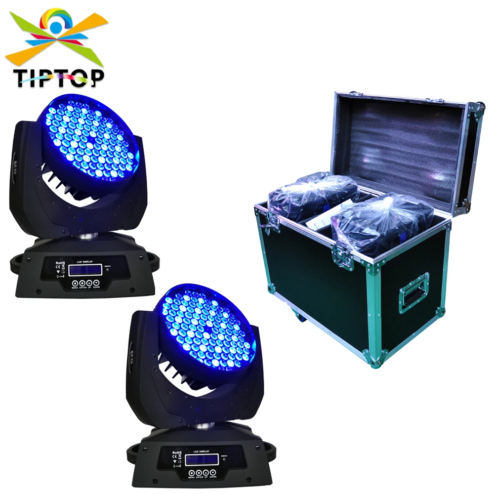 

Flight Case 2in1 + 108x3W Led Moving Head Wash Light DMX 512 12 DMX Channel Beam Angle 15 Degree Led Moving Head Light RGBW