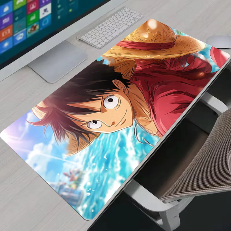 Mouse Pad Gaming XL Home New HD PC Game Anime O-One Piece Luffy Mousepad XXL Keyboard Pad Non-Slip Office Laptop Desk Pad