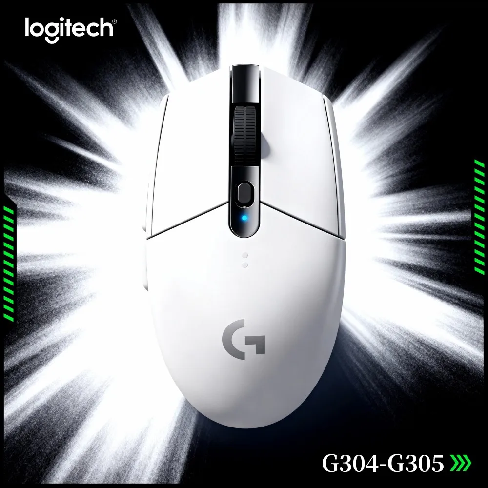 LIGHTSPEED Gaming Mouse Logitech G305, 12000 DPI HERO, 6 Programmable Buttons, 250Hr Battery, 99G, PC Mac Gamers