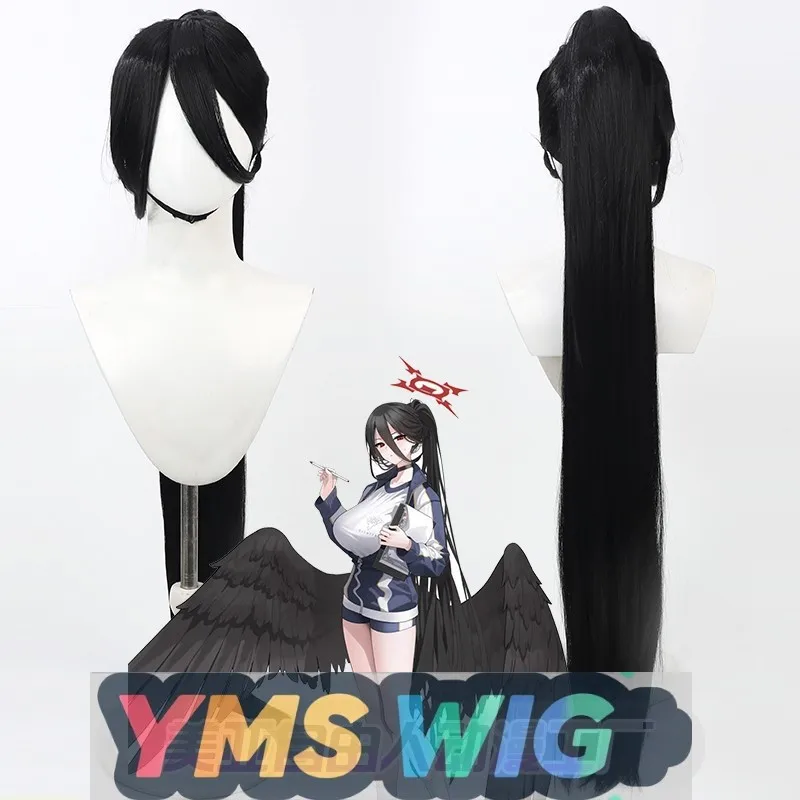 

【YMS WIG】Blue Archive Hatori Renmu Hatori Renmei Cosplay Wig Black With Split Ponytail