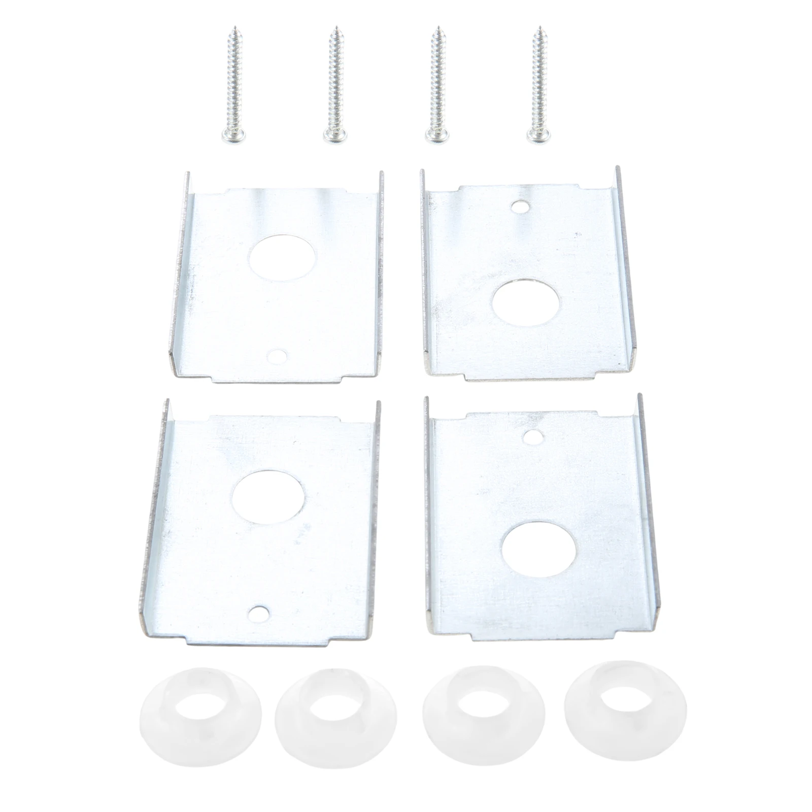 4PCS Heavy-Duty Steel Bi-fold Door Repair Bracket Kit Repair and Reinforce Standard 1-3/8 Inch Thick Wooden Bifold Closet Doors