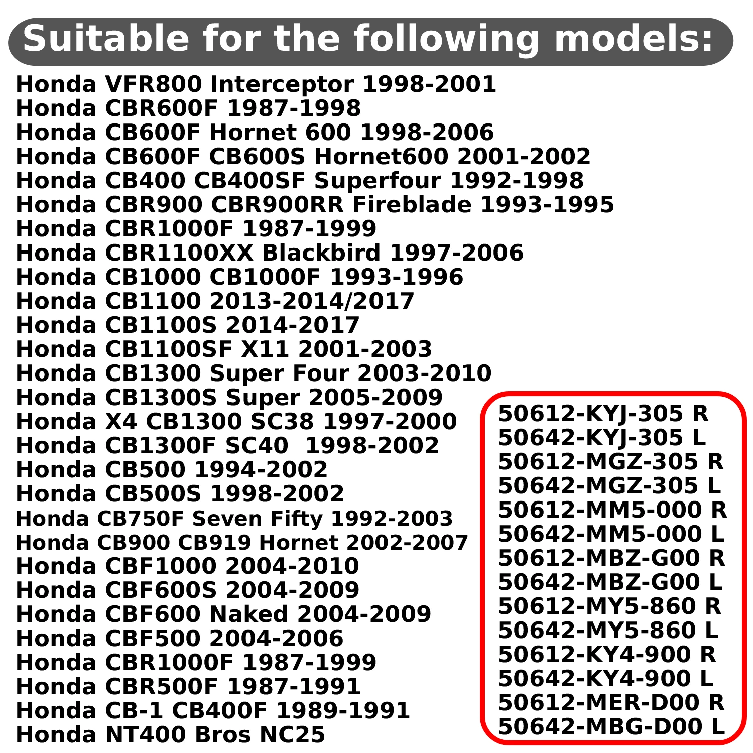 2 قطعة الجبهة موطئ القدم أوتاد لهوندا NT650 بروس دوفيل NTV650 ريفير NT700 50612-KY4-900 50612-MER-D00 R 50642-KY4-900 L #5