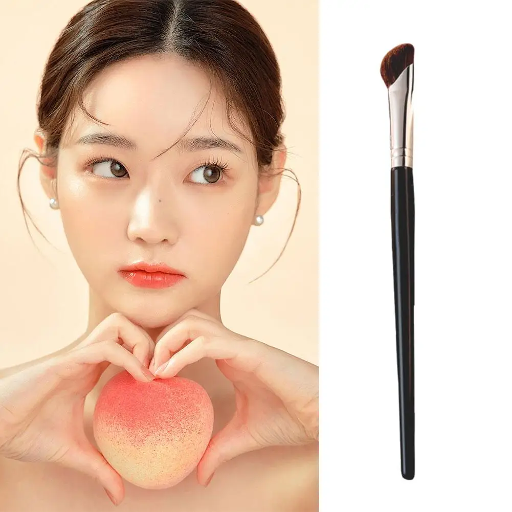 Makeup Nose Shadow Brush Horsehair Sickle Oblique Nose Shadow Side Brush Trim Oblique Highlight Concealer Brush Shadow Knif T9R9