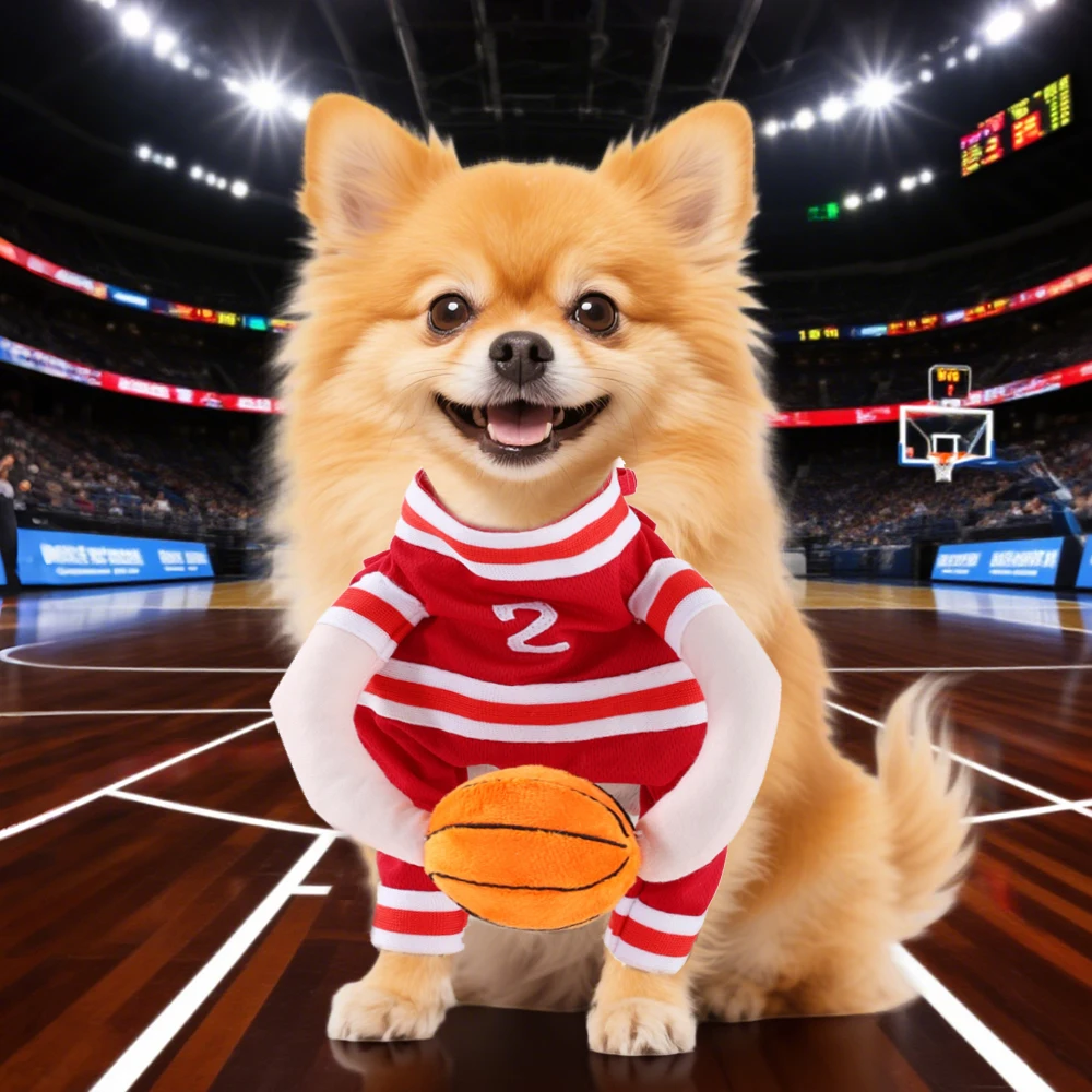 Disfraz de jugador de baloncesto para perros, disfraz de Halloween para perros pequeños, medianos y grandes, ropa deportiva transpirable para mascotas, cachorros, regalos para fiestas de pugs