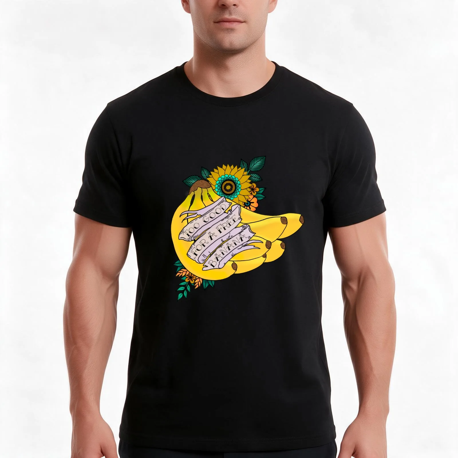 Too Good For a Free Banana James Acaster T-Shirt, Summer Casual Cotton Tee, Oversized Streetwear Tops, Vintage Graphic Print