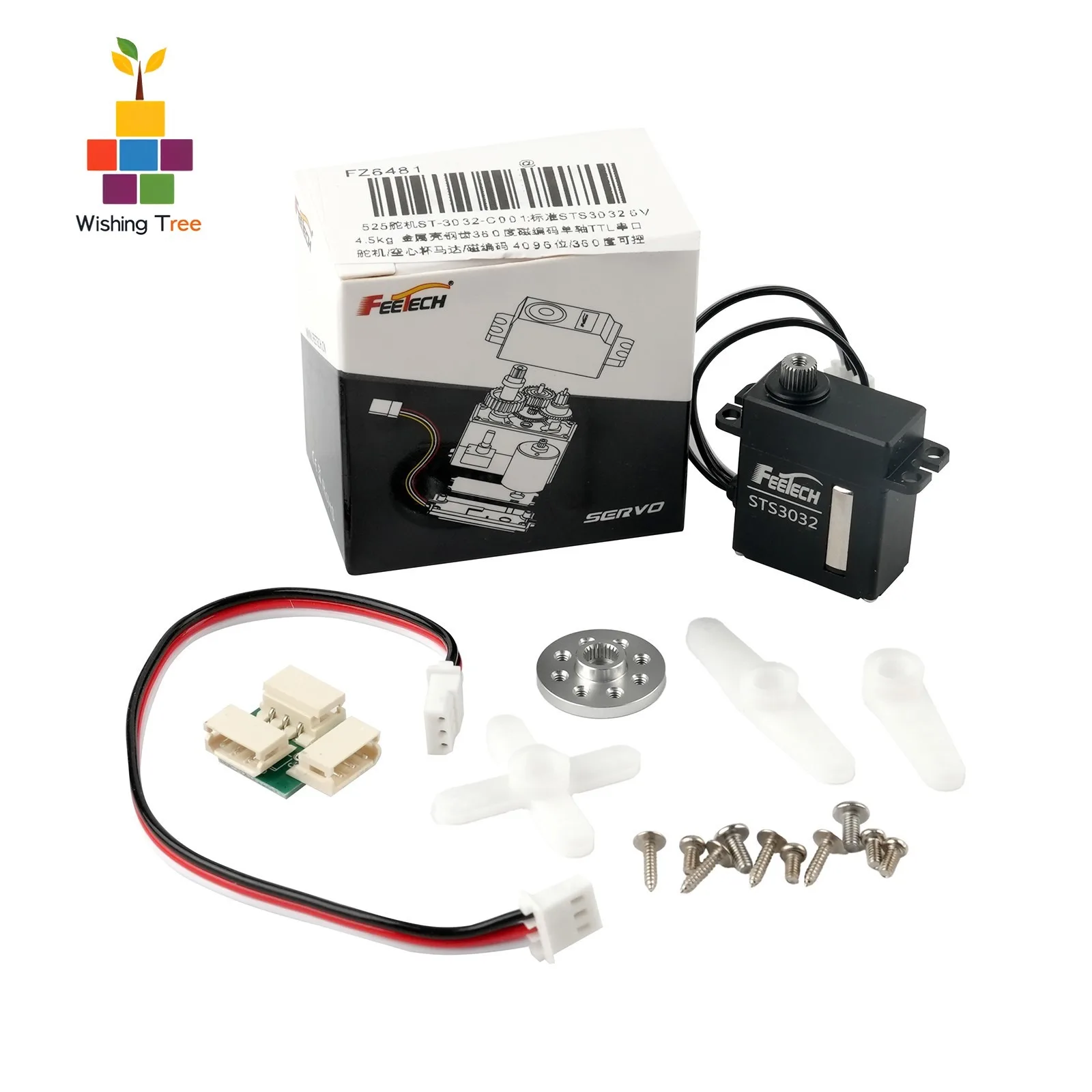 

Feetech ST-3032 Digital Servo 6V 4.5KG Metal Gear Coreless Motor with 360° Magnetic Encoder for RC Robot Model（1/3/4 pcs）